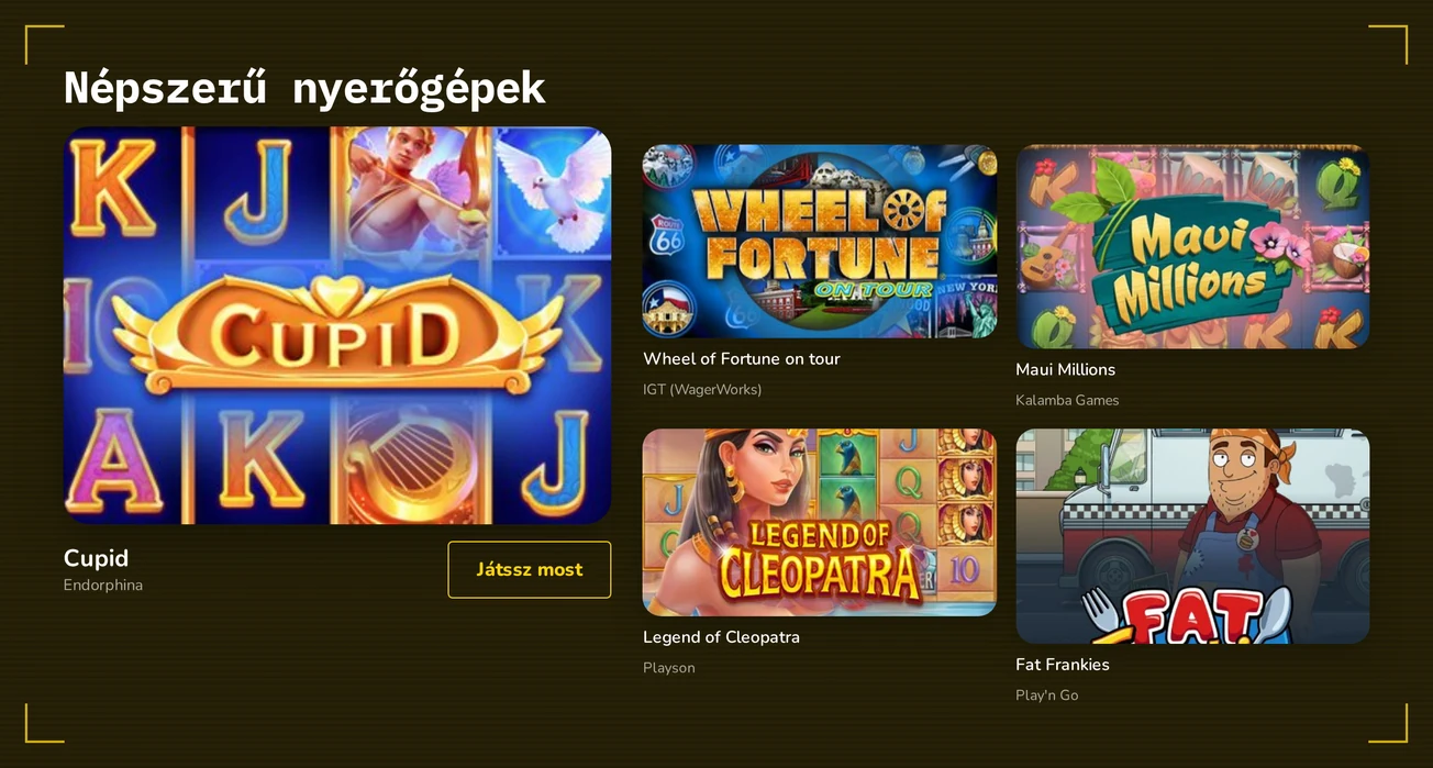 Nyerőgép-lobby az Energy Casino játékaival