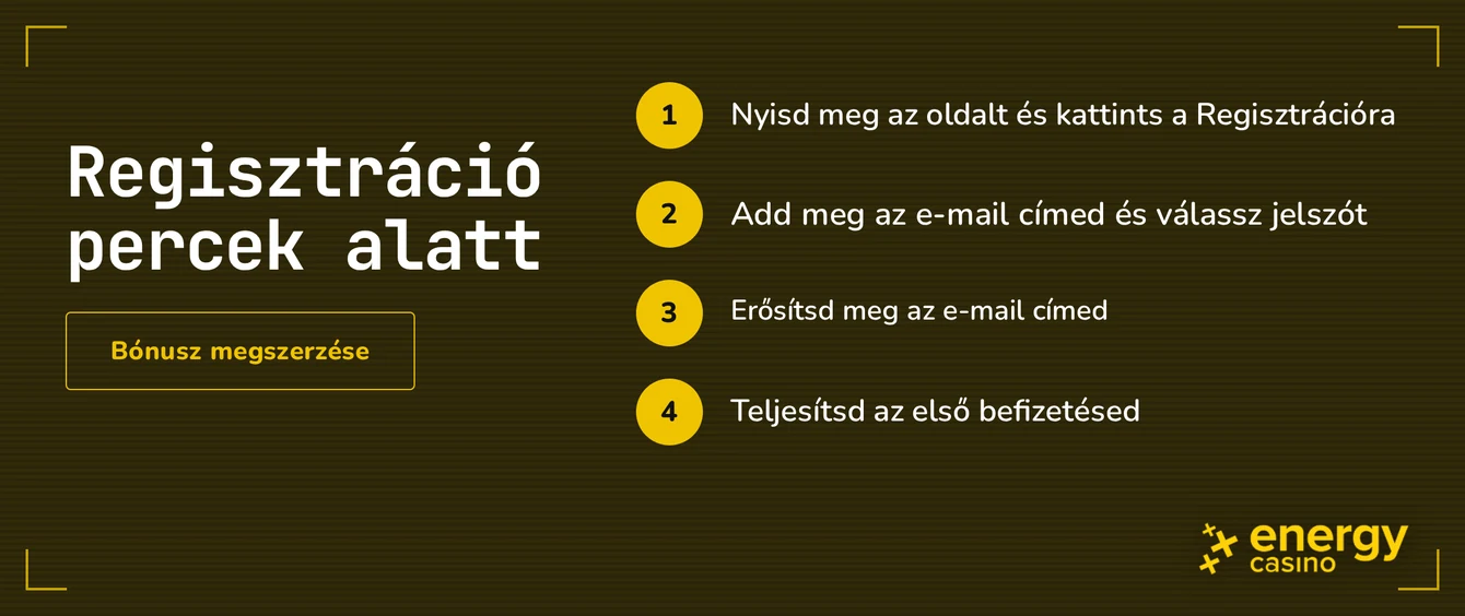 Regisztrálj néhány lépésben